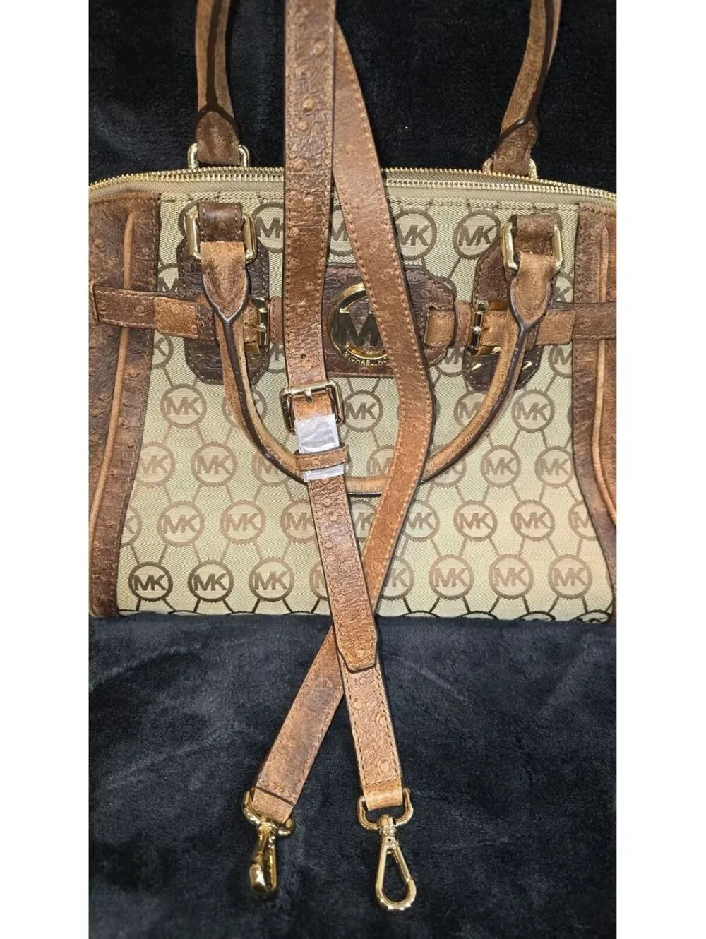 87. Michael Kors Hudson Ostrich Leather Tote